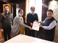 CM Relief Fund Sikkim Cheque Handover Covid 19 April 2020