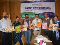 World Literacy Day 8th September 2020 Book Distribution Penlong School by Rotary Club of Gangtok